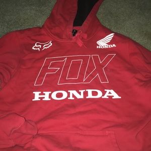 red men’s fox hoodie